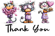 Valentine Cat and Dog Girl Clipart, an Illustration by CraftArtStudio (Thumbnail 6 of 6)