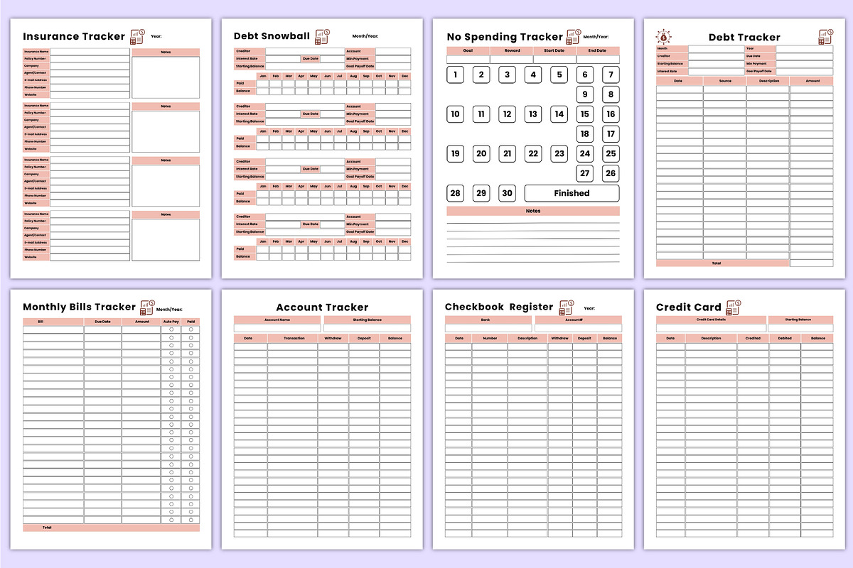 2026 Budget Planner Bundle, a Stationery Template by Mustafiz (Photo 6 of 6)