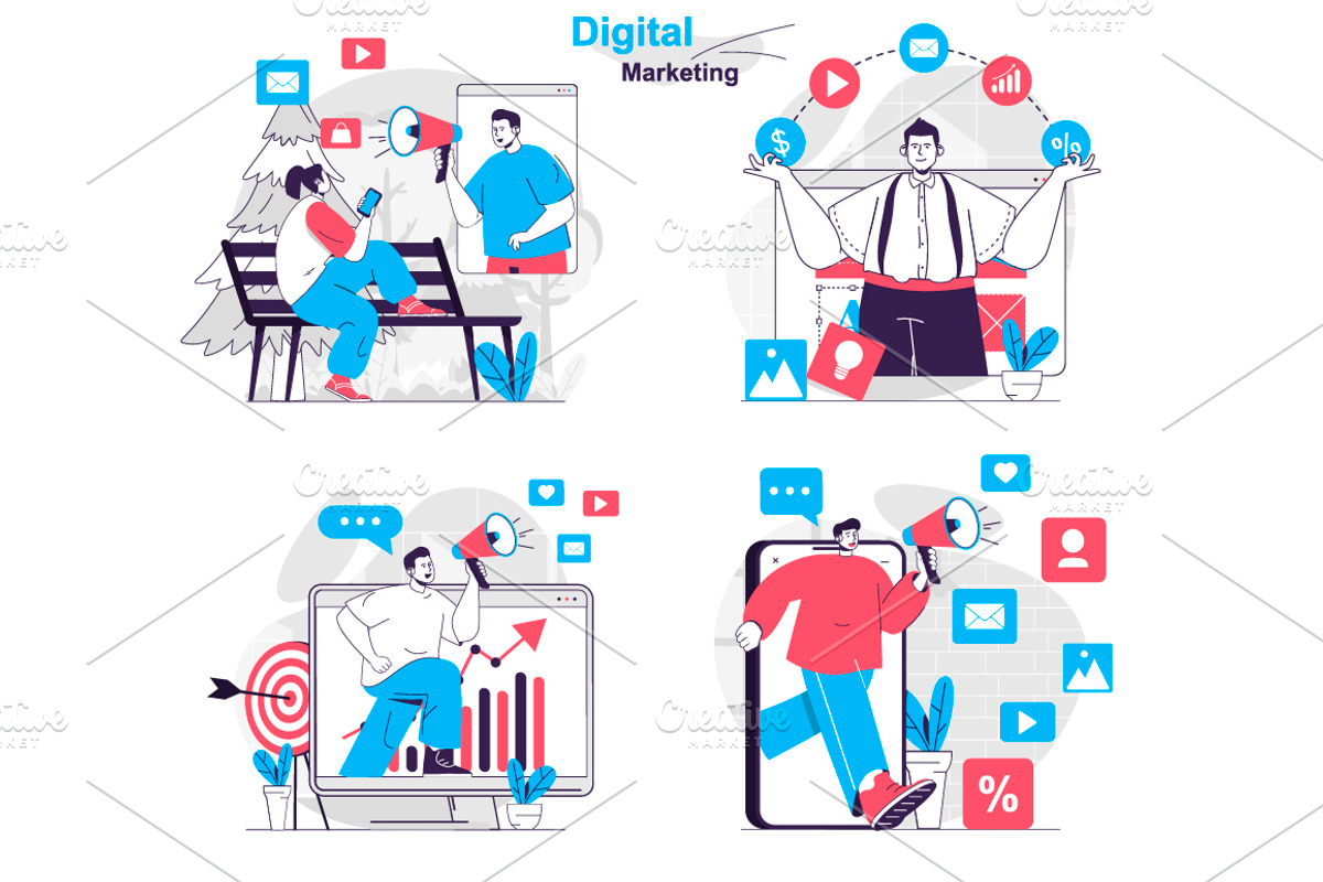 Flat Design Concept Illustrations, a Finance Illustration by alexdndz (Photo 16 of 42)
