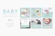 Baby Photography Social Media Pack, a Templates & Theme by Nordic.Arg (Thumbnail 7 of 8)