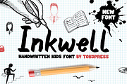 Inkwell - Handwriting Kids font, a Sans Serif Font by TokoPress (Thumbnail 1 of 10)