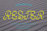 RESTER svg opentype font, a Script Font by CHIMERA (Thumbnail 1 of 8)