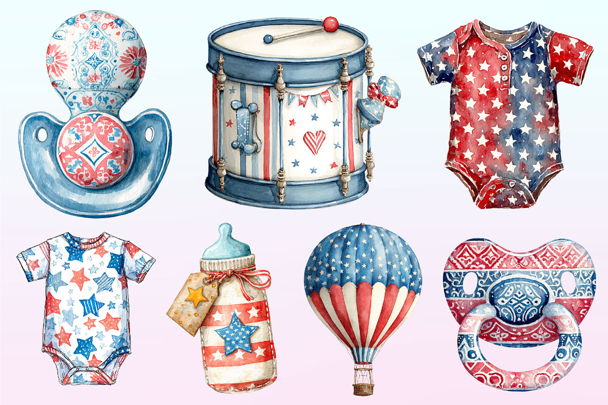 4th of July Baby Nursery Sublimation, a Graphic by CitraGraphics (Photo 3 of 4)