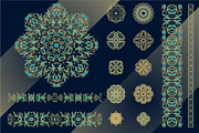 Ornamental rosettes, borders, decor, a Decorative Illustration by Dainia (Thumbnail 2 of 2)