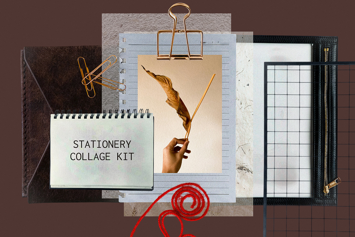 Stationery collage kit OVERLAYS, an Object Graphic by Anzhelika (Photo 7 of 10)