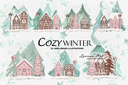 Cozy Winter Clipart Set, a Seasonal Illustration by Leonaa art (Thumbnail 4 of 11)