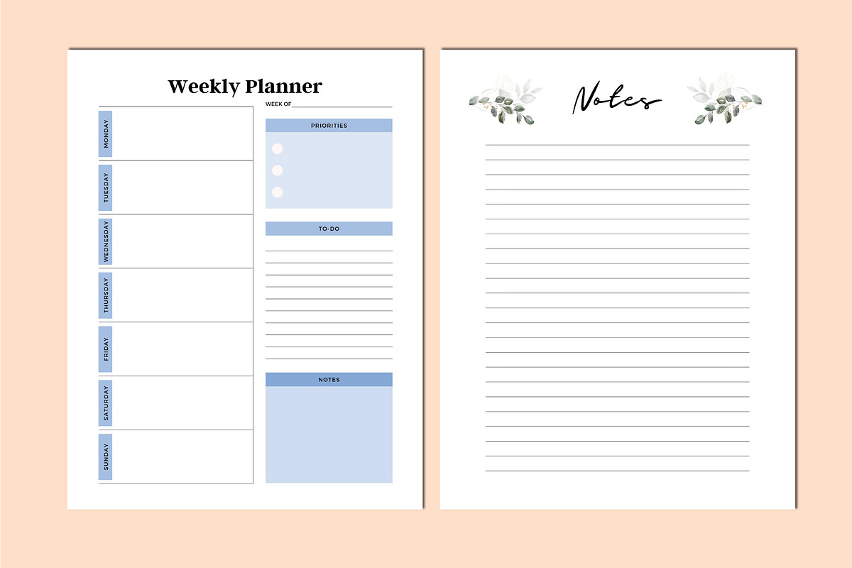 Editable 2024 Weekly Planner Canva