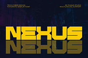 Nexus - Futuristic Display Font, a Sans Serif Font by Pian45 Studio (Thumbnail 1 of 8)