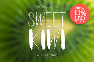 INTRO SALE 60% OFF! Kiwy: font trio