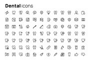 Dental icon set, an Outline Icon by AIWD (Thumbnail 2 of 2)