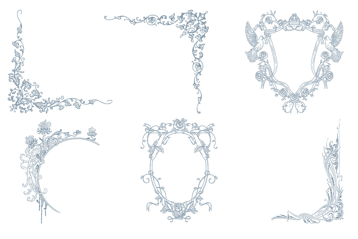 Ornate Borders Template, a Decorative Illustration by Century Library (Photo 5 of 7)