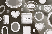 Romantic Paper Doilies & Frames, a Seasonal Illustration by Aesthetic Vault (Thumbnail 2 of 8)