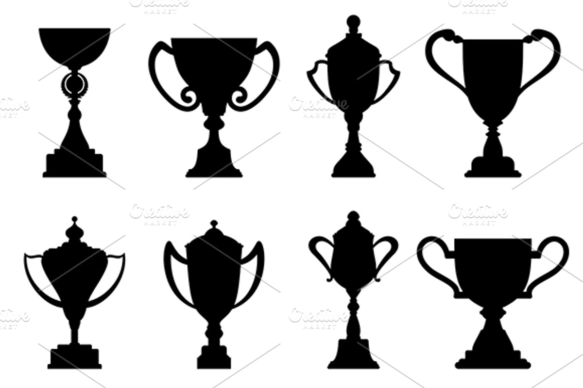 Sport trophies and awards, a Graphic by Vector Tradition