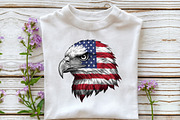 Eagle Patriotic USA Flag 4th of July, an Illustration by Libby Wishes (Thumbnail 4 of 4)