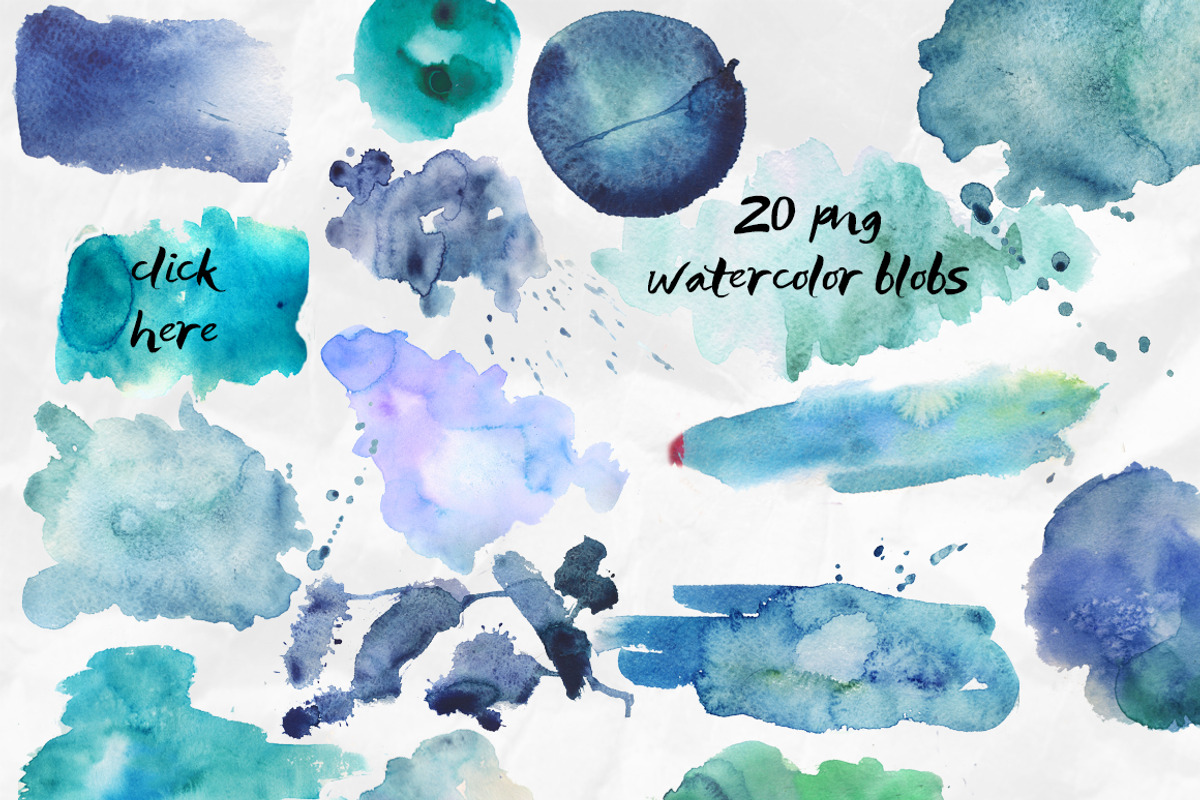 Oceanic watercolor collection!, a Texture Graphic by holaholga (Photo 4 of 7)