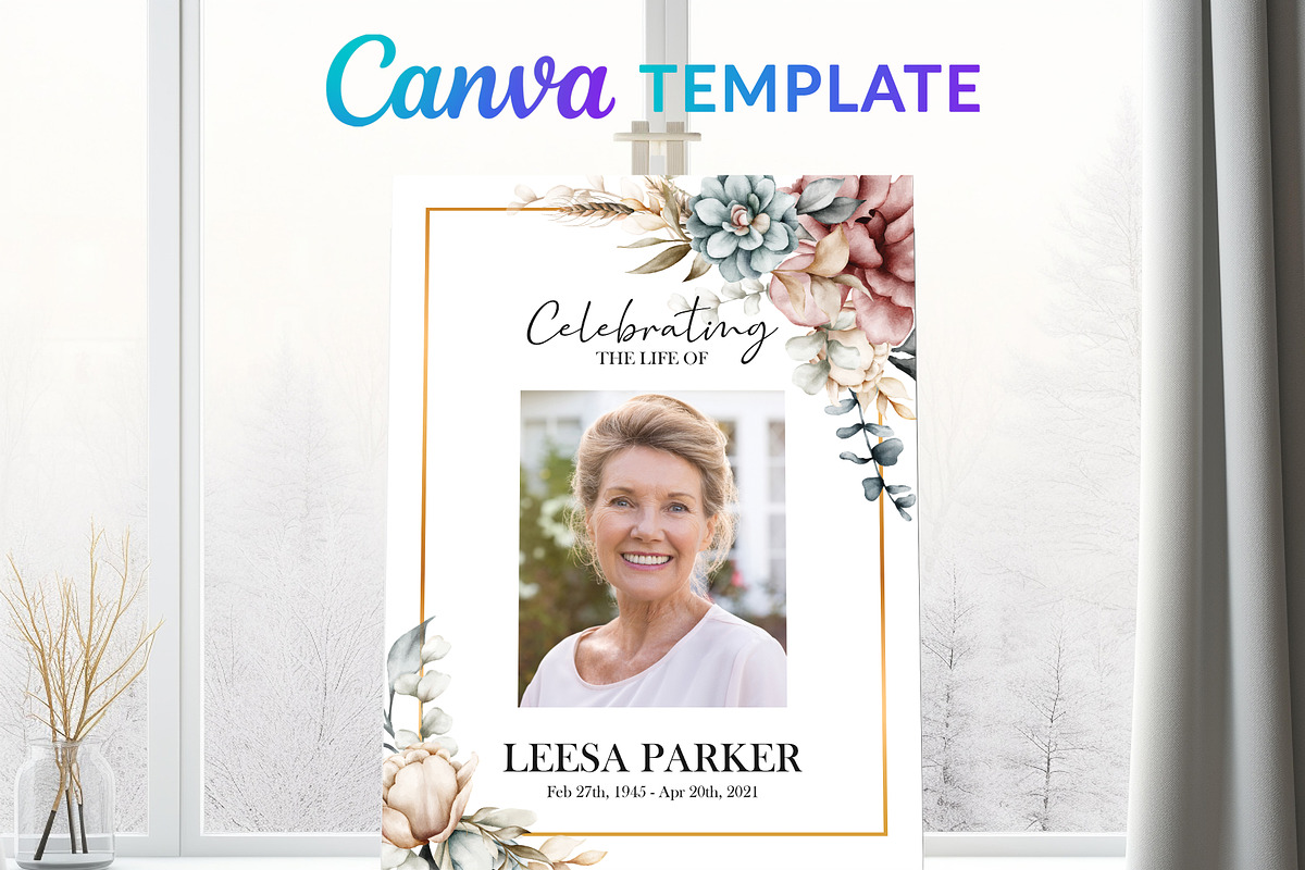 Funeral Photo Sign | Funeral Poster, a Poster Template by Designscozy (Photo 6 of 6)