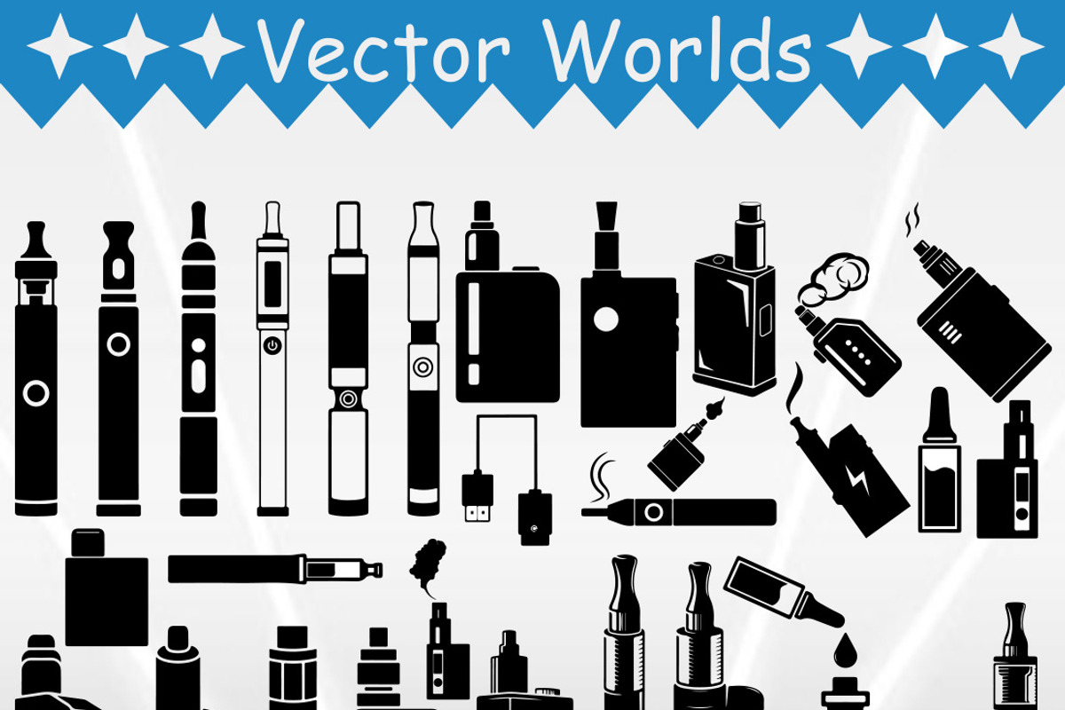 Vape SVG, Smoke, Vape SVG, an Object Graphic by VectorWorlds (Photo 2 of 3)