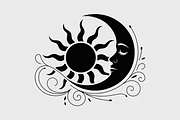 sun and moon surrounded by flowing, an Illustration by Amazin_art (Thumbnail 22 of 25)