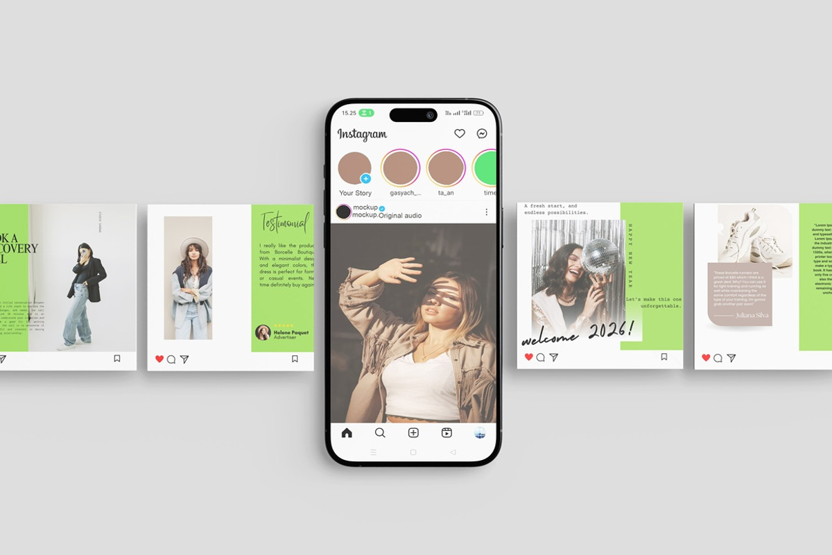 High Quality Social Media Instagram, a Merchandise Mockup by Ataku Design (Photo 3 of 5)