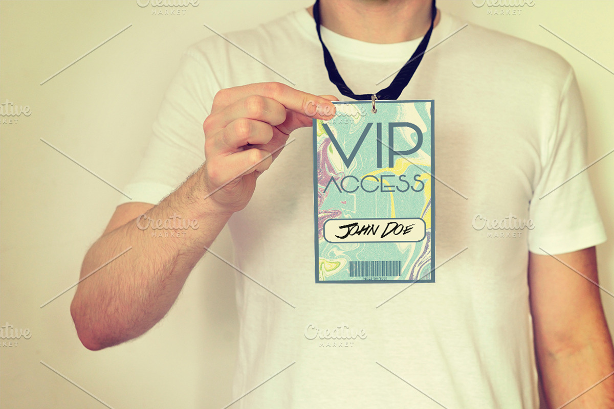 Colourful Artistic VIP pass, a Card Template by Konakchiev (Photo 3 of 3)
