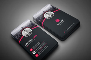 Vertical Business Card, a Business Card Template by GFXCity