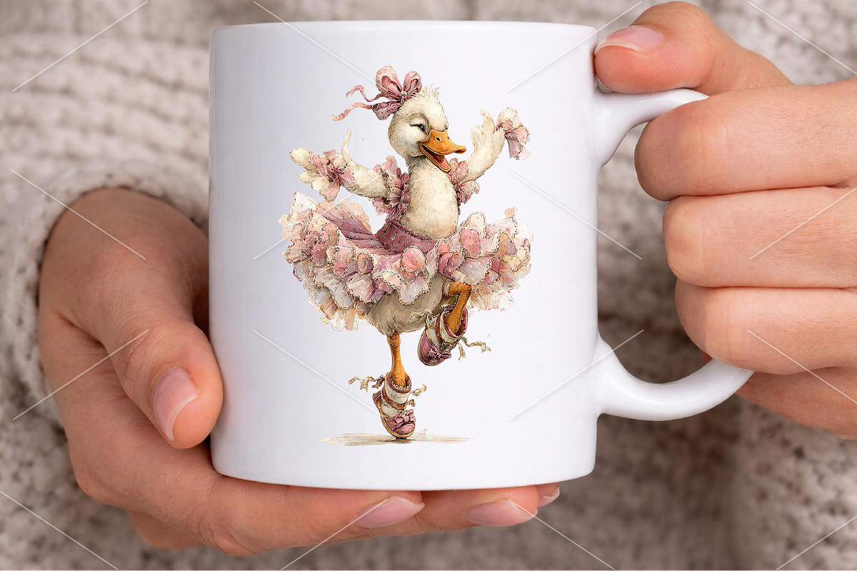 Watercolor Coquette Goose Clipart, a Seasonal Illustration by Canvas Craft (Photo 6 of 6)