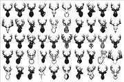 deer head wall mount silhouette, an Illustration by Amazin_art (Thumbnail 1 of 51)