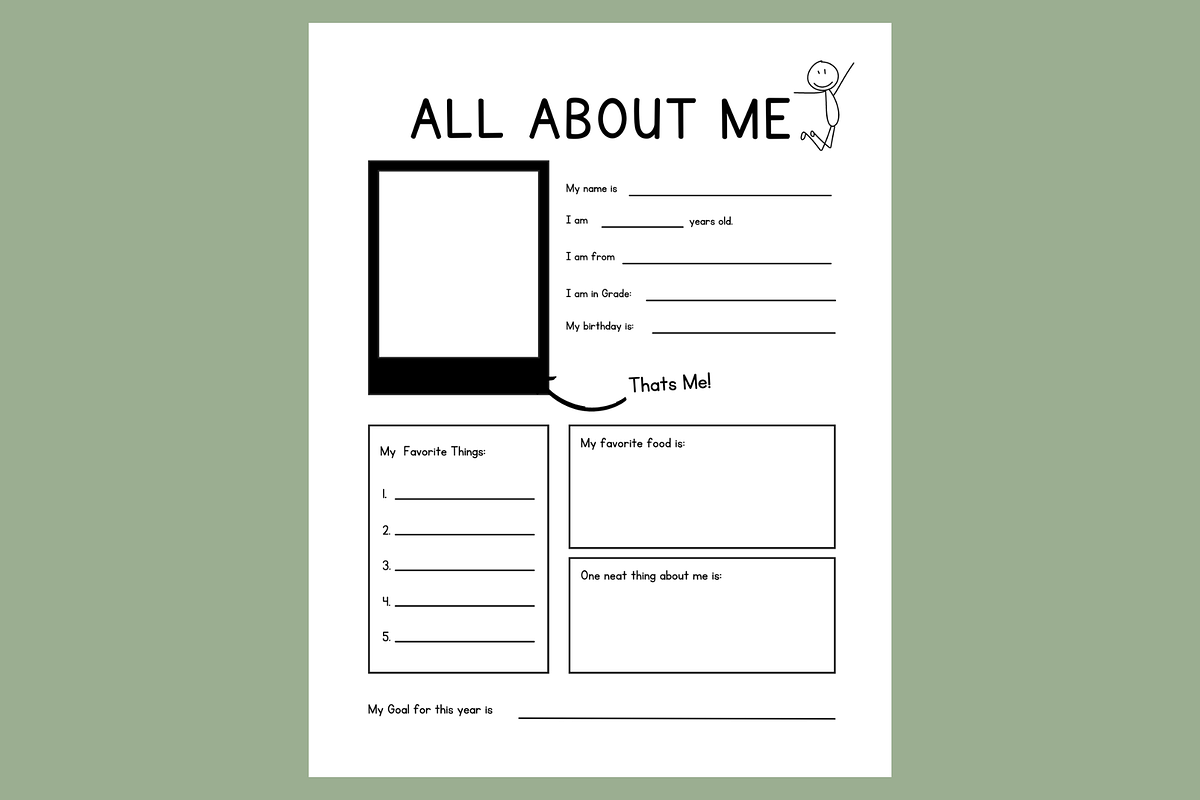 All About Me & Classroom Connections, a Stationery Template by MIRoots Design Studio (Photo 4 of 9)