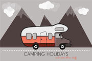 Camping Holidays..., an Illustration by chiara (Thumbnail 1 of 5)