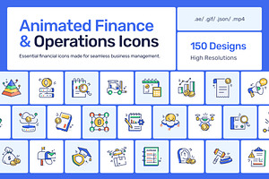 Animated Finance and Operations, a Duotone Icon by Creative Stall