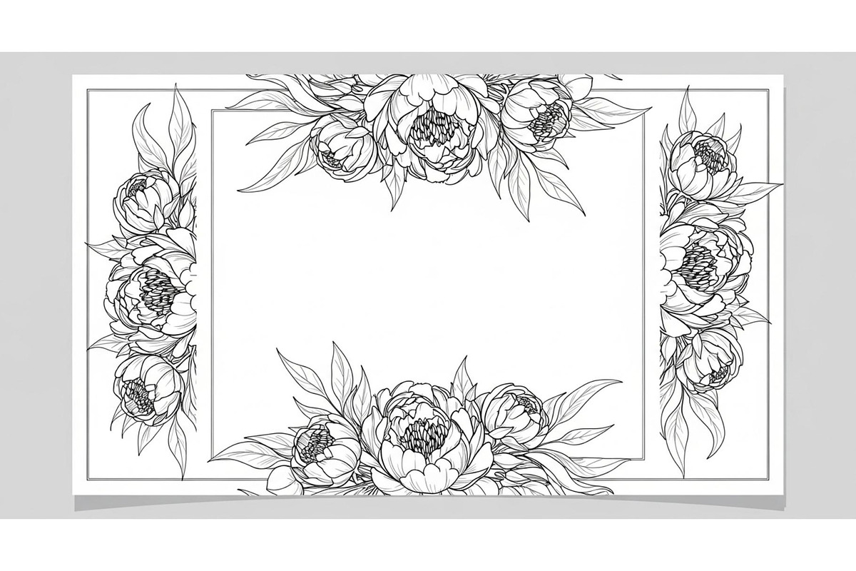 Floral Frame SVG Bundle, an Illustration by Gaye Art (Photo 2 of 31)
