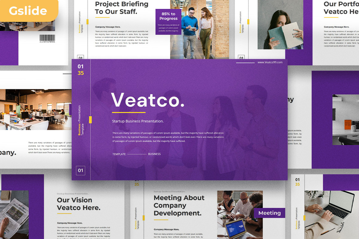 Veatco Google Slide Template, a Presentation Template by slidenotion (Photo 1 of 10)