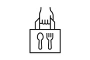 Take away line icon set, an Outline Icon by ElineDesign (Thumbnail 2 of 3)