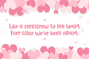 Heart Apart Lovely Font, a Font by Helotype (Thumbnail 3 of 3)
