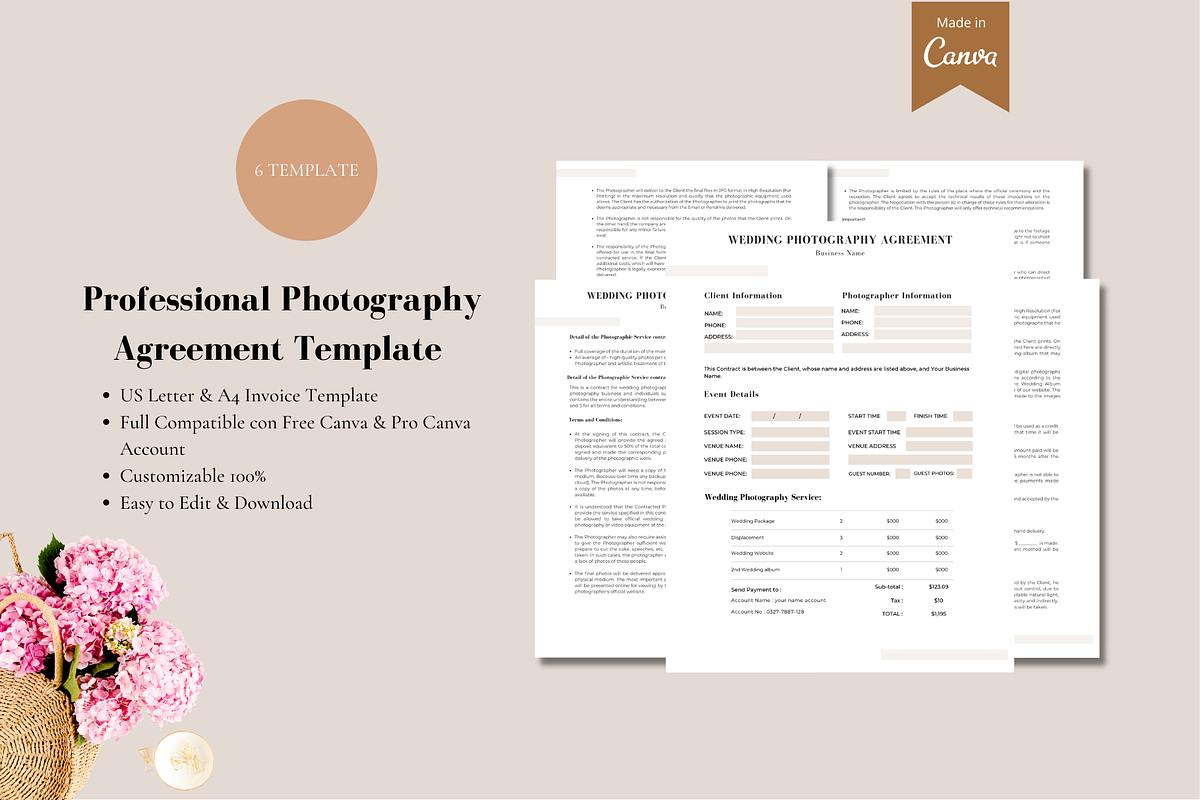 Wedding Photography Marketing Bundle, a Social Media Template by Bonita Digital Design (Photo 8 of 10)