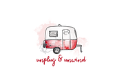 Retro Campers Watercolor, an Illustration by plaidGecko (Thumbnail 6 of 7)