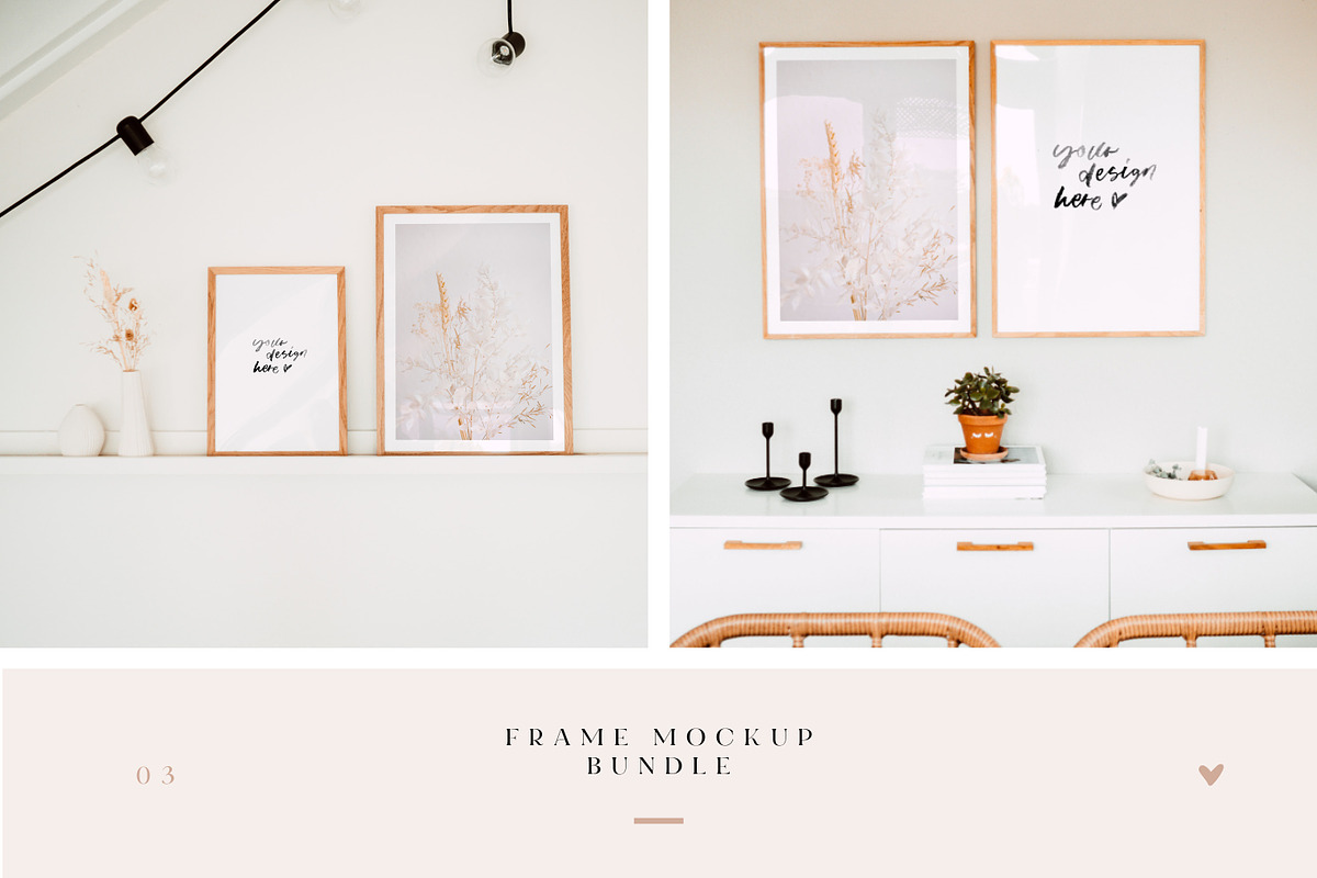 Frame Mockup Bundle, a Print Template by youdiful creation (Photo 3 of 3)