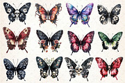 Gothic Spring Butterfly Clipart, an Illustration by Dream Creation (Thumbnail 3 of 5)