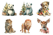 Funny Christmas Animals PNG, an Illustration by SinaCreation (Thumbnail 3 of 7)