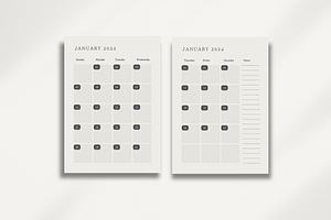 2024 Minimalist Digital Planner