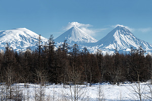 Winter volcano landscape Kamchatka, a Nature Photo by Alexander-Piragis