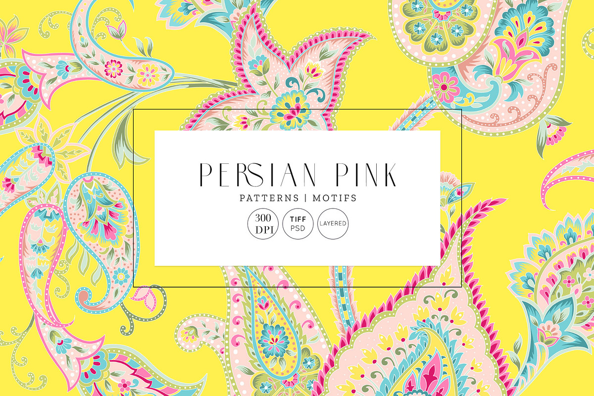 Persian Pink Paisley luxury Patterns, a Graphic by TSTUDIO (Photo 1 of 12)