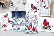 Watercolor winter story, an Illustration by YuliaBiser (Thumbnail 9 of 11)