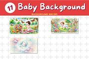 Watercolor Baby Background Baby Show, a Background Graphic by John_Walker (Thumbnail 3 of 4)