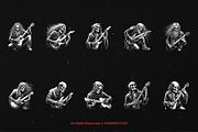 10 Bundle Dark Art Skull Guitarist, an Illustration by Morspective (Thumbnail 6 of 7)