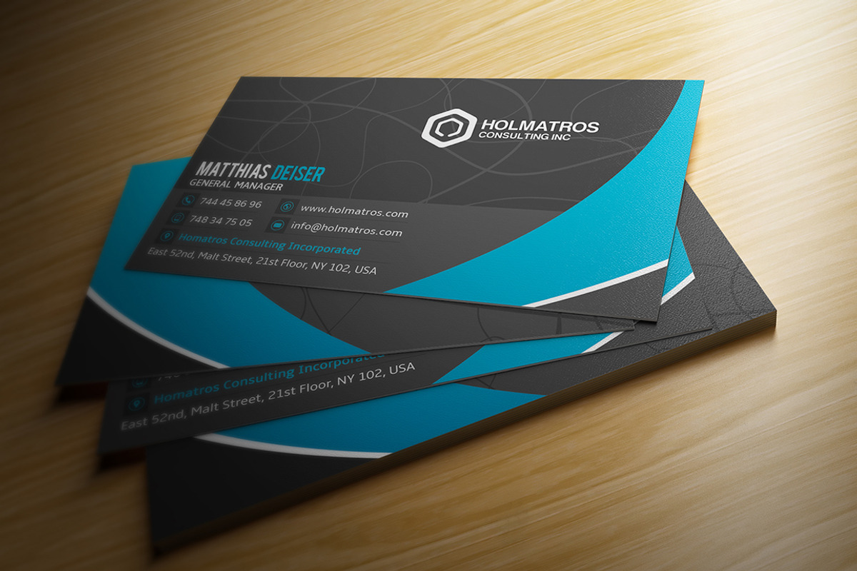 Modern Grey Business Card, a Business Card Template by Marvel (Photo 3 of 3)