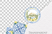 Acropolis Mediterranean Lemon, a Decorative Illustration by Invite to Clipart (Thumbnail 7 of 8)