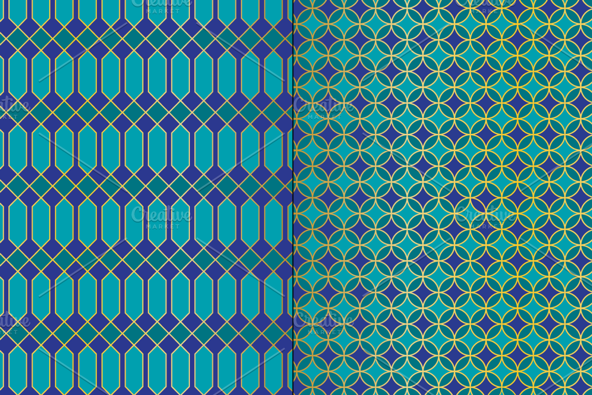 Seamless Moroccan Tile Patterns preview 5
