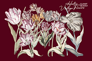 Hortus Vintage Flowers Cliparts, a Decorative Illustration by Lilithcollageart (Thumbnail 10 of 12)
