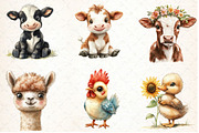 Funny Matching Baby Farm Animals, an Animal Illustration by DreamCafeArt (Thumbnail 4 of 4)